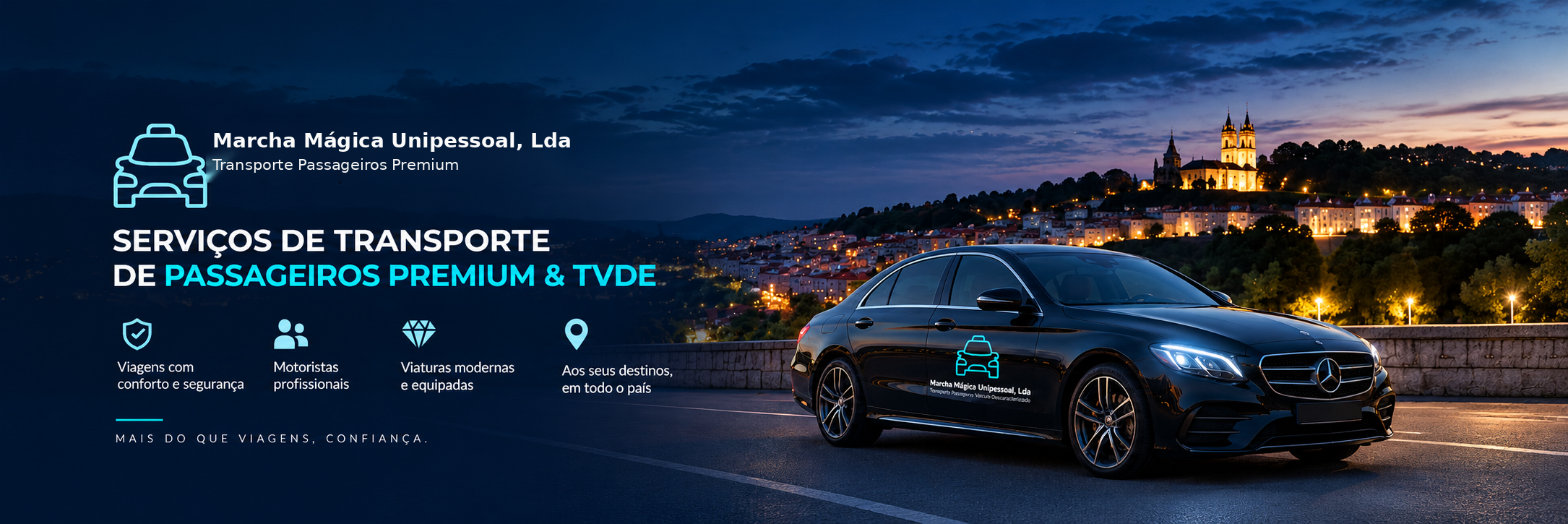 Serviços de transporte premium e TVDE